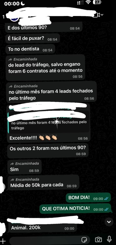 Print de campanha de Google Ads e feedback de cliente